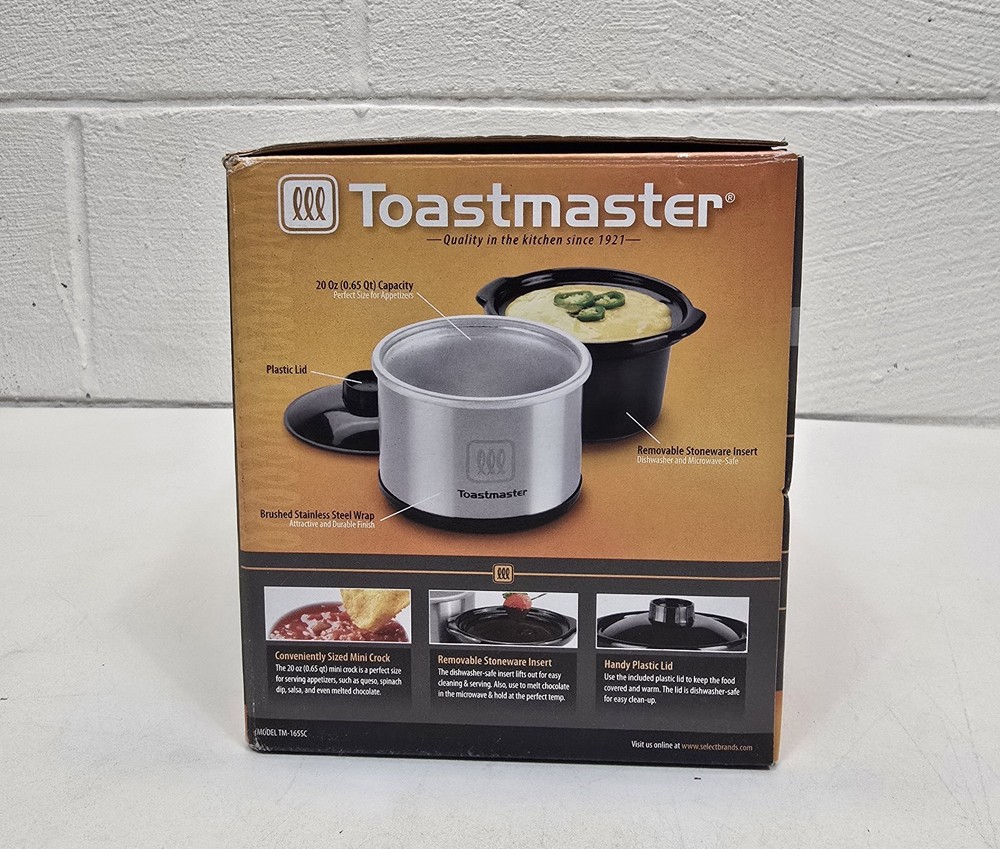Toastmaster 20 Oz Mini Crock Pot Model TM-165SC, NEW