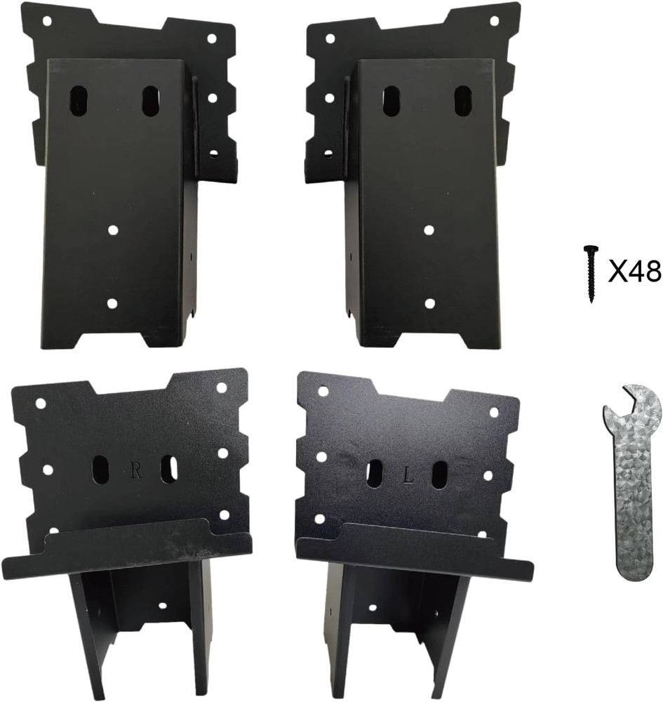 4X4 Outdoor Multi-Use Angle Brackets,Platform Bracket for Hunting Blinds, Shooti