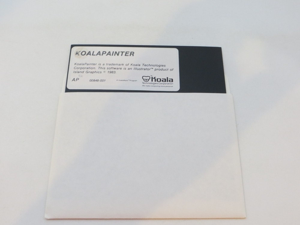 5.25" Floppy Disk KoalaWare KOALAPAINTER 1983 vintage computer program disc
