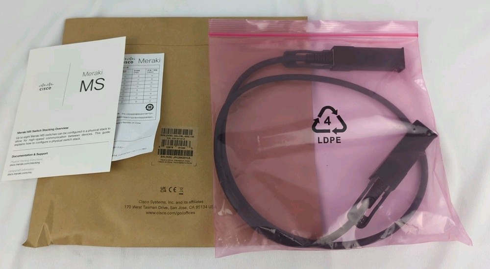 New Cisco MA-CBL-40G-1M STACK CABLE A30-22130