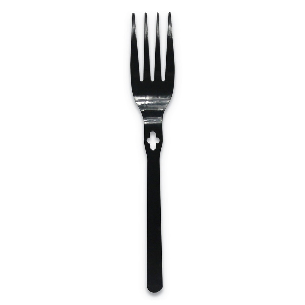 FORK WEGO POLYSTYRENE, FORK, BLACK, 1000/CARTON
