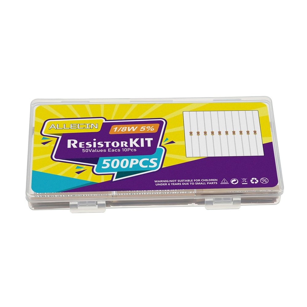 Resistor Kit 50 Values 1 Ohm to 1M Ohm