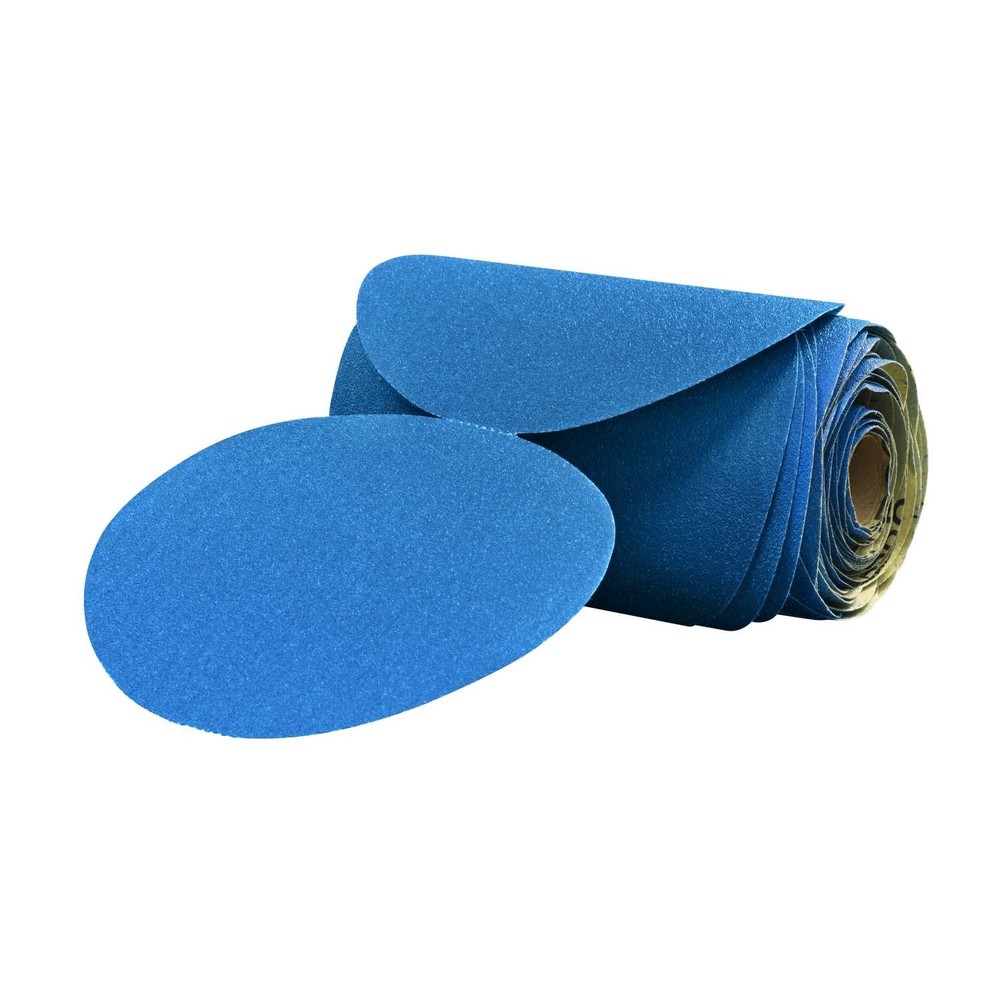 3M 36202 6" 80 Grit Stikit Blue DA Disc Roll 50 Sheets Per Roll