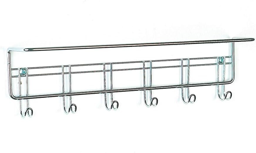 ClosetMaid Chrome 6-hook Towel Rack Silver