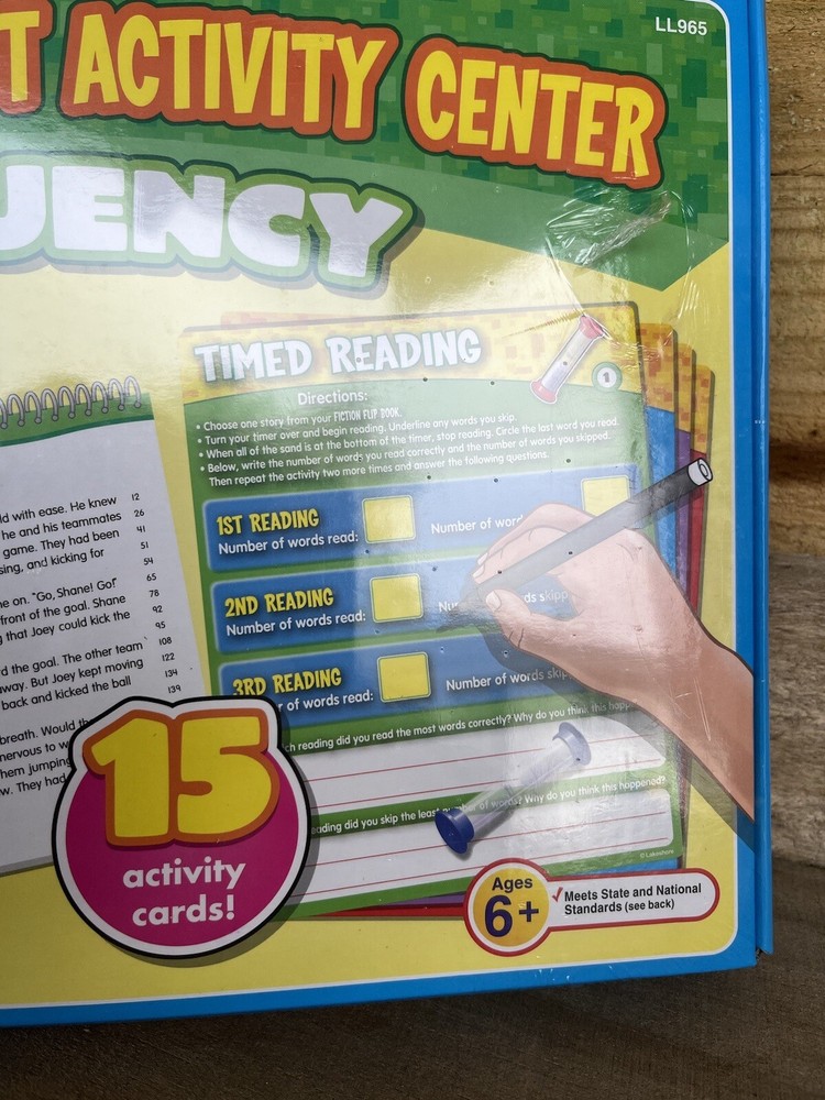 Lakeshore Learning Reading First Activity Center Fluency New 2nd-3rd Grade