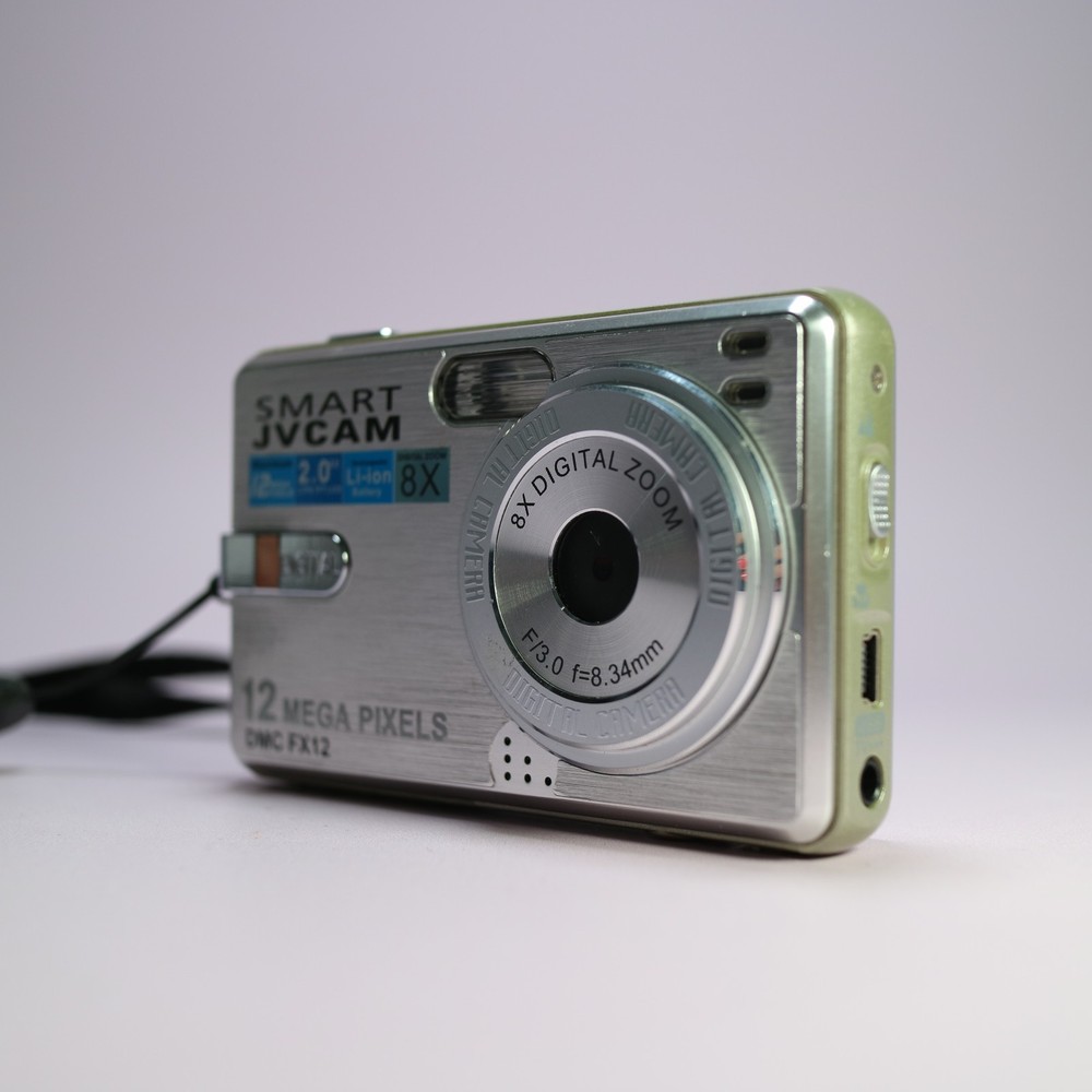 Smart JV Cam Digital Camera DMC-FX12 12.0MP Silver Tested