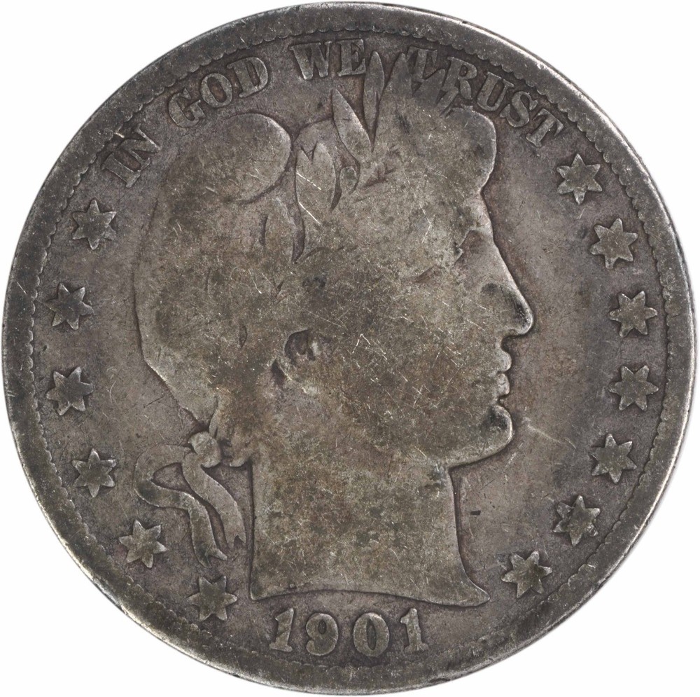 1901-S Barber Silver Half Dollar G Uncertified #1050