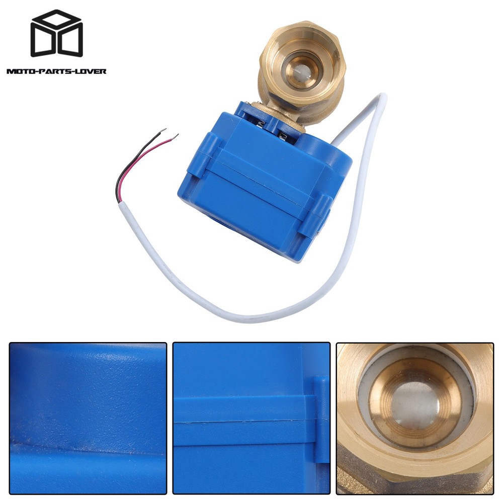 1" Brass Standard Port Motorized Valve 9-24V AC/DC NC Auto Return
