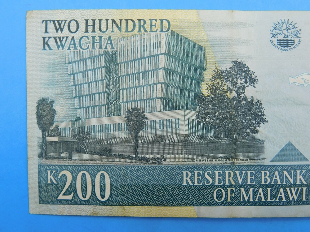 2001 Malawi 200 Kwacha Currency Note