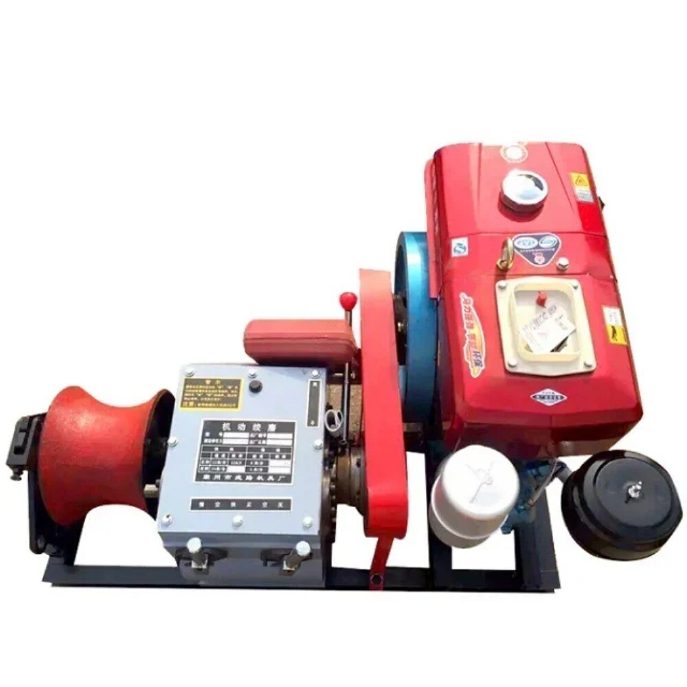 5 Ton Double Capstan Winch Cable Pulling Machine for Power Construction