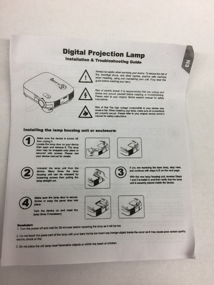 Digital Projection Lamp