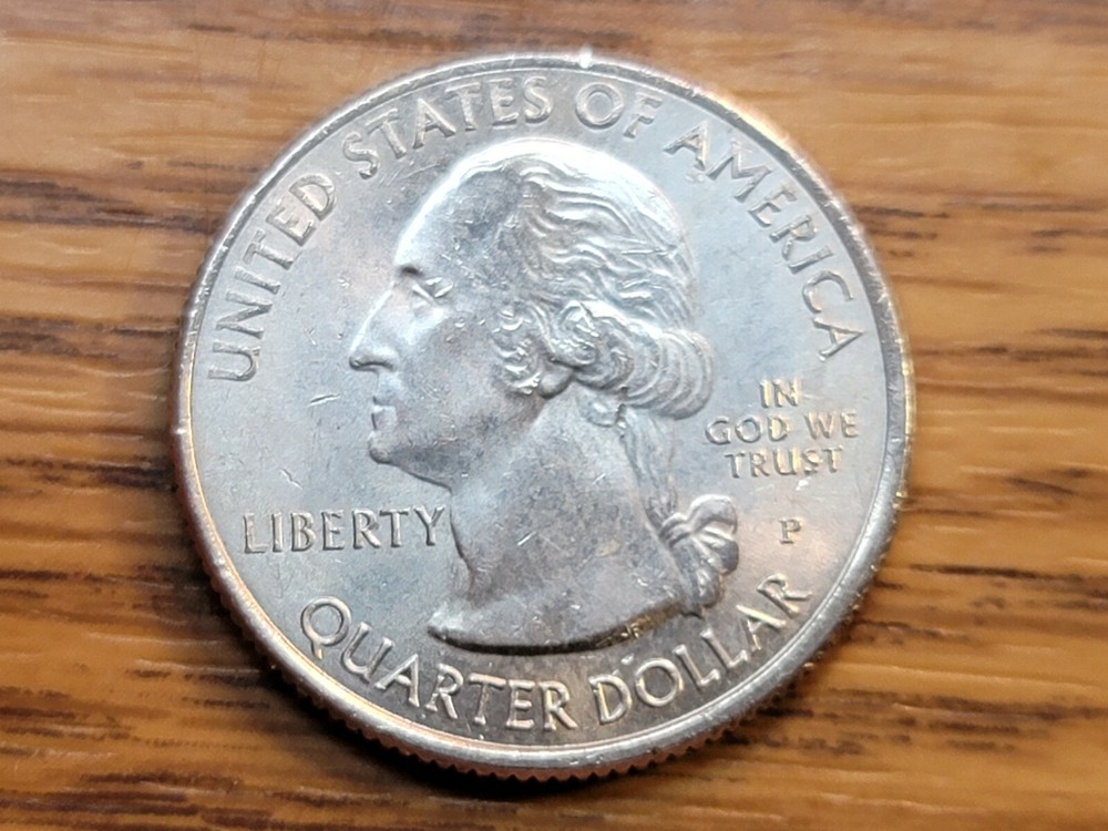 2015 P Bombay Hook ATB Quarter WDDR-033 Doubled Die Reverse Mint Error.