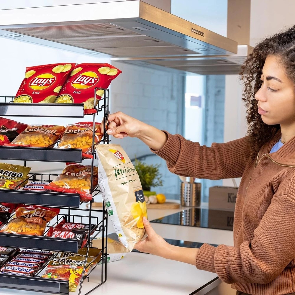 Merchandising Shelf for Snacks