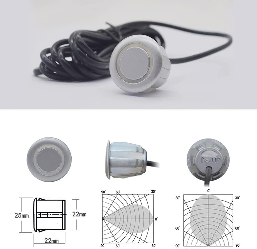Vehicle Backup Sensor Kit with Distance Detection and Sound Warning Feature
