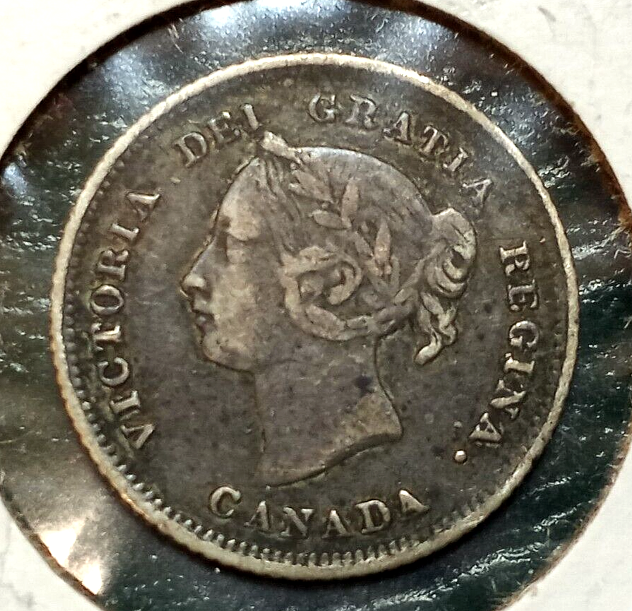 1880 H Canada 5 Cents - Higher Grade