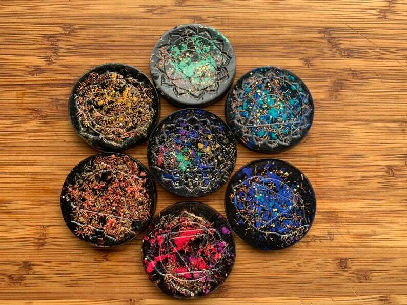 Orgonite® Chakra Set Orgone Generator® EMF Shield