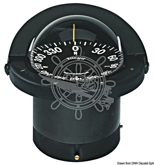 RITCHIE Navigator Built-In Compass 4 Inches 1/2 Bla/Black