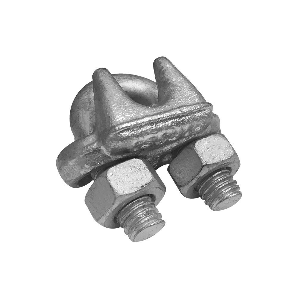 Drop Forged Galvanized Wire Rope Cable Clips 3/8 inch - 2 Pc