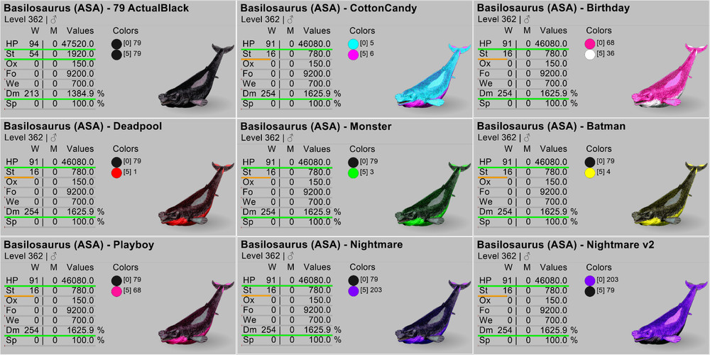 Ark Survival Ascended PVE Basilosaurus - Basilo TOP STATS