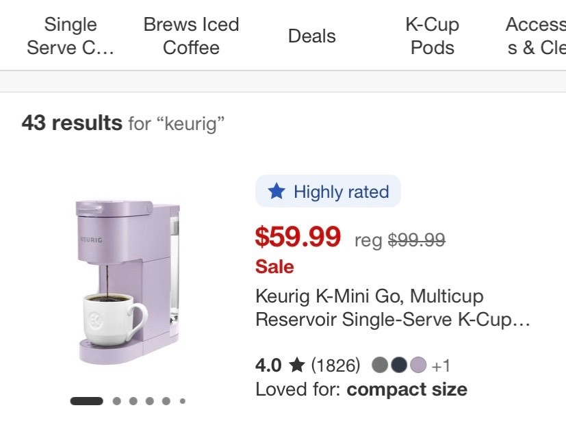 Keurig multi cup coffee maker