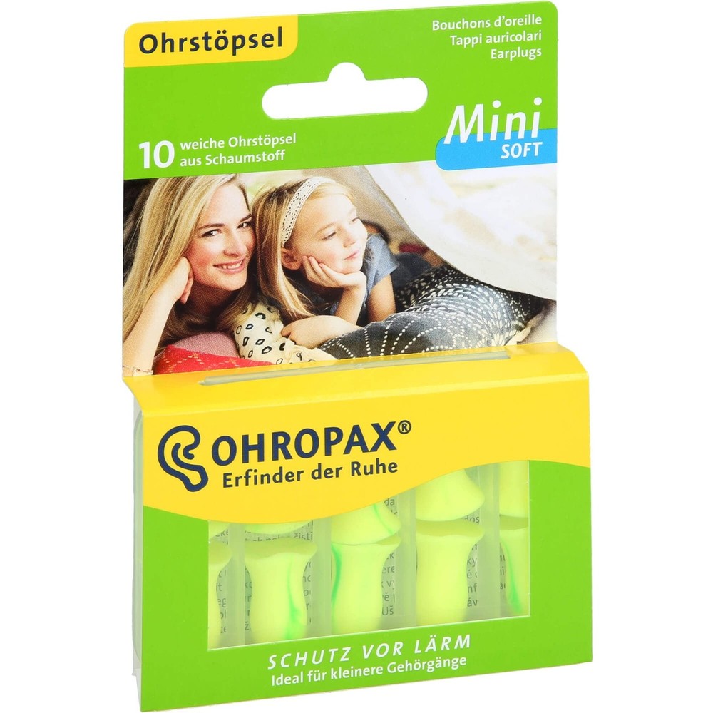 OHROPAX Mini Soft Earplugs, Anatomically Shaped in-Ear Plugs, for The Small E...