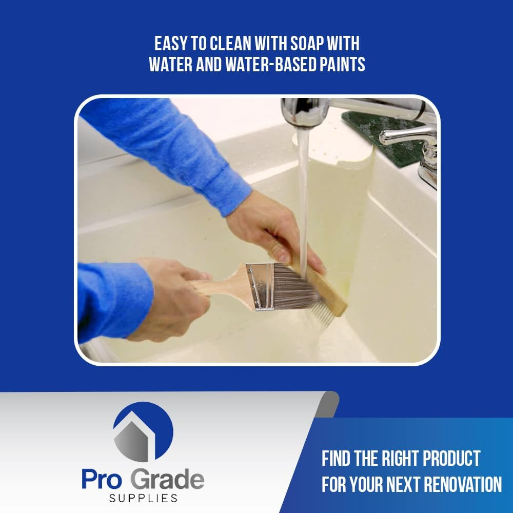 - Paint Brushes - 2Ea 3" Angle Brushes