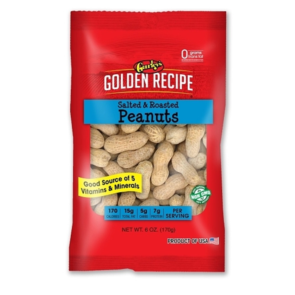 Gurley's Jumbo Salted Peanuts in Shell, Perfect for Snacking 6 oz Bag