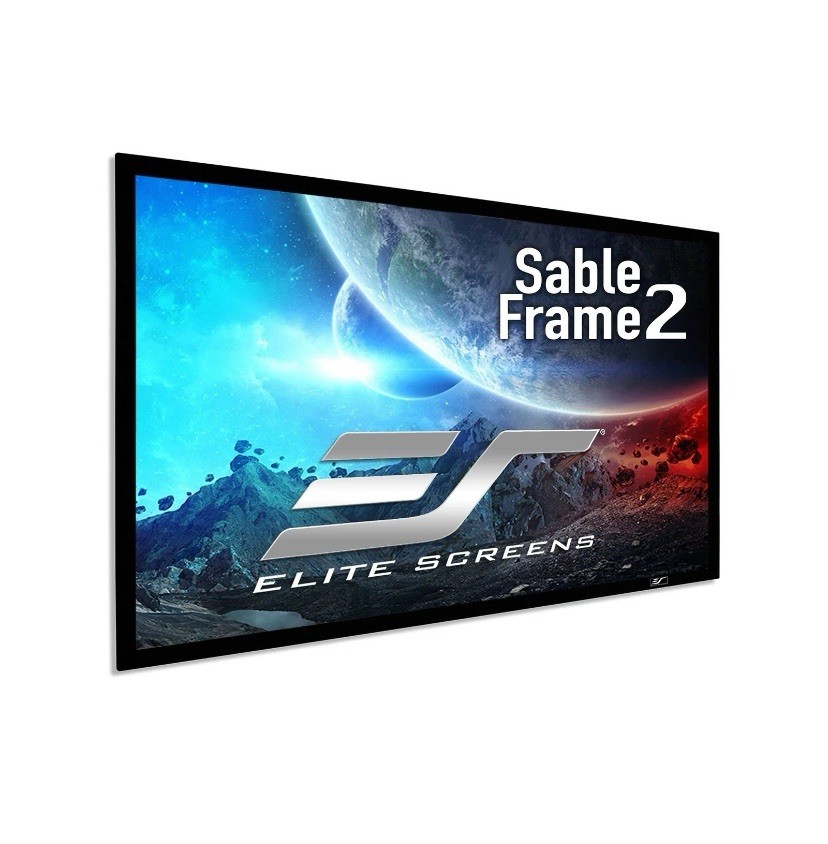 Elite Screens Sable Frame 2 Series, 105-inch Diagonal 16:9, Active 3D 4K