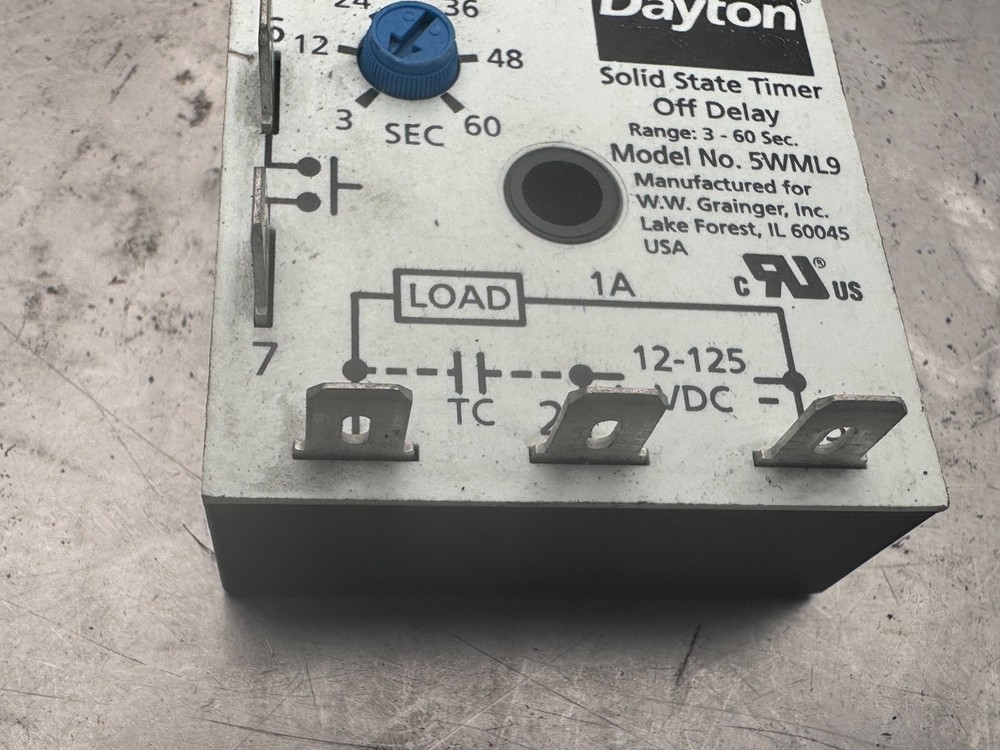 Dayton 5WML9 Solid State Timer - Off Delay