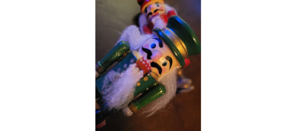 2 Nutcracker Lamp Finial Toppers