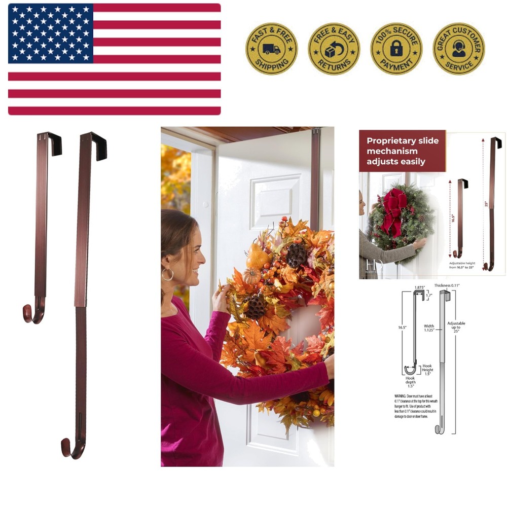Adjustable Length Wreath Hanger - 20 Lb. Capacity