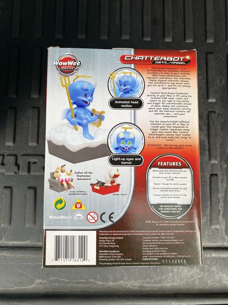 WOWWEE ROBOTICS CHATTERBOT DEVIL ANGEL - New In Box