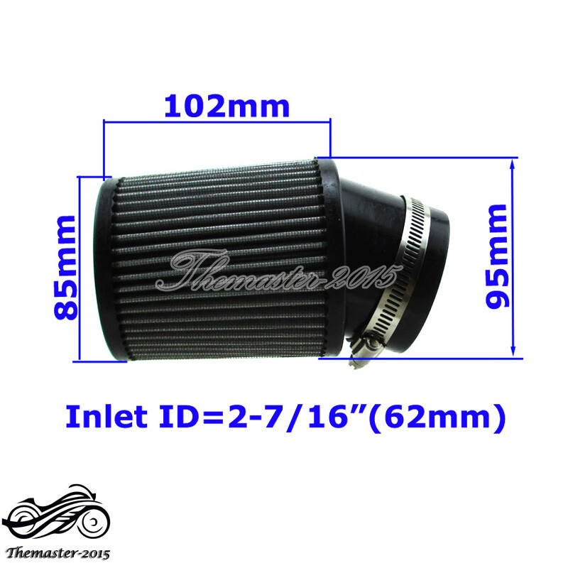 Red Air Filter & Adapter Kit For Predator 301cc 420cc GX340 GX390 Clone Engine