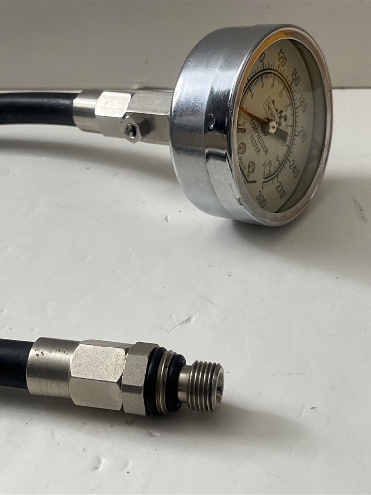 vintage Sears compression tester gauge
