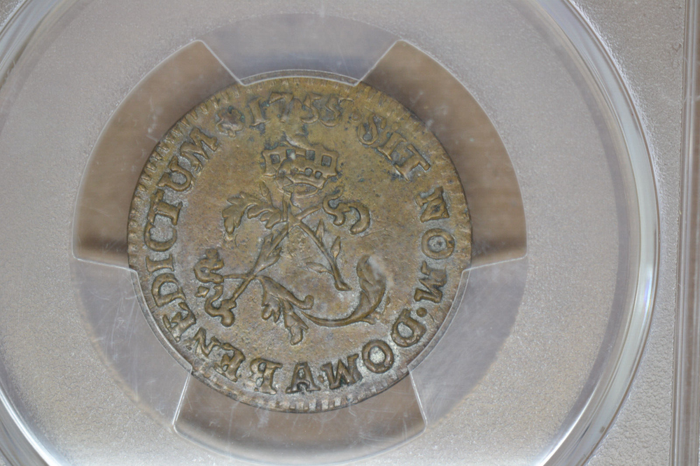 1755-A Sou Marque. Second Semester. PCGS AU Details Tooled.