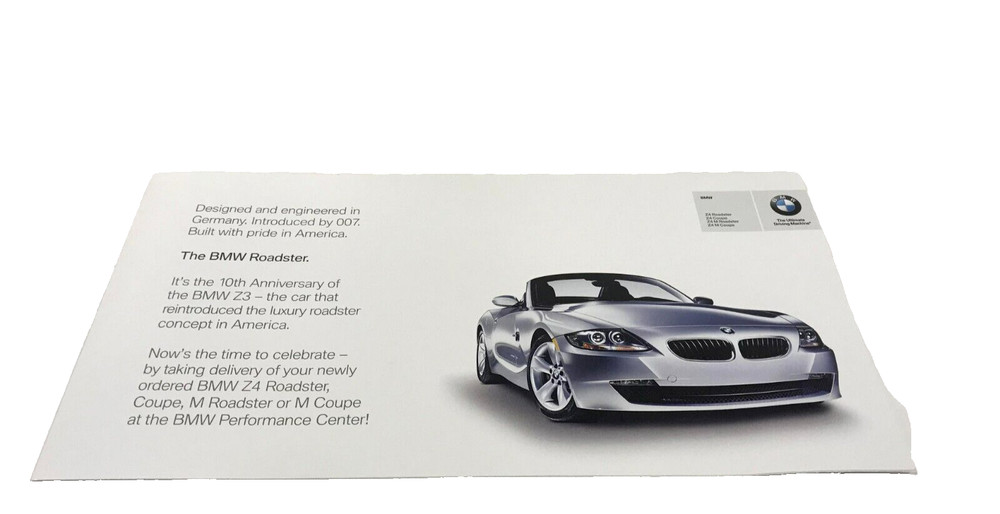 2006 BMW Roadster Info Booklet