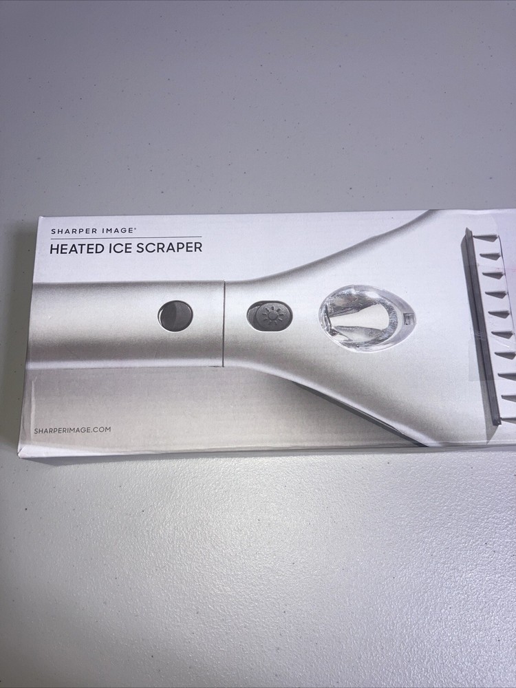 Heated Car Window Ice Scraper - Extendable Handle - LED Light - 12V - 15’ Cord