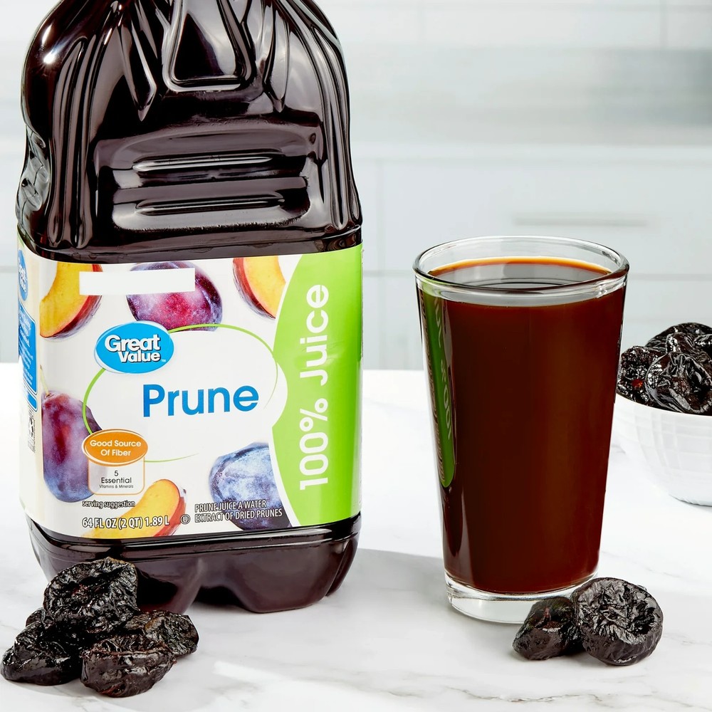 Great Value 100% Prune Juice, 64 fl oz (2 pack)