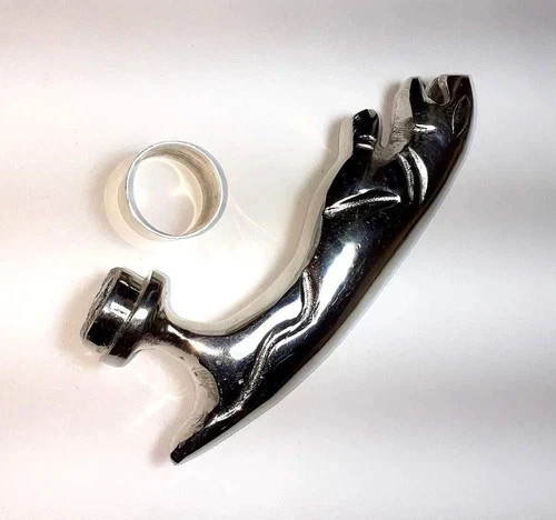 Solid Style Solid Brass Jaguar Head Handle ONLY For Walking Stick Walking Canes
