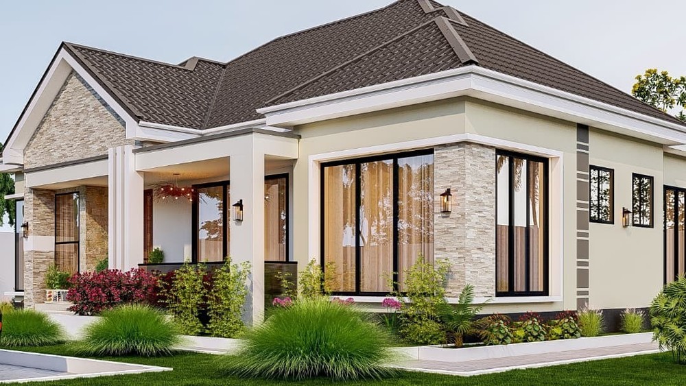 Modern 3 Bedroom House Plan