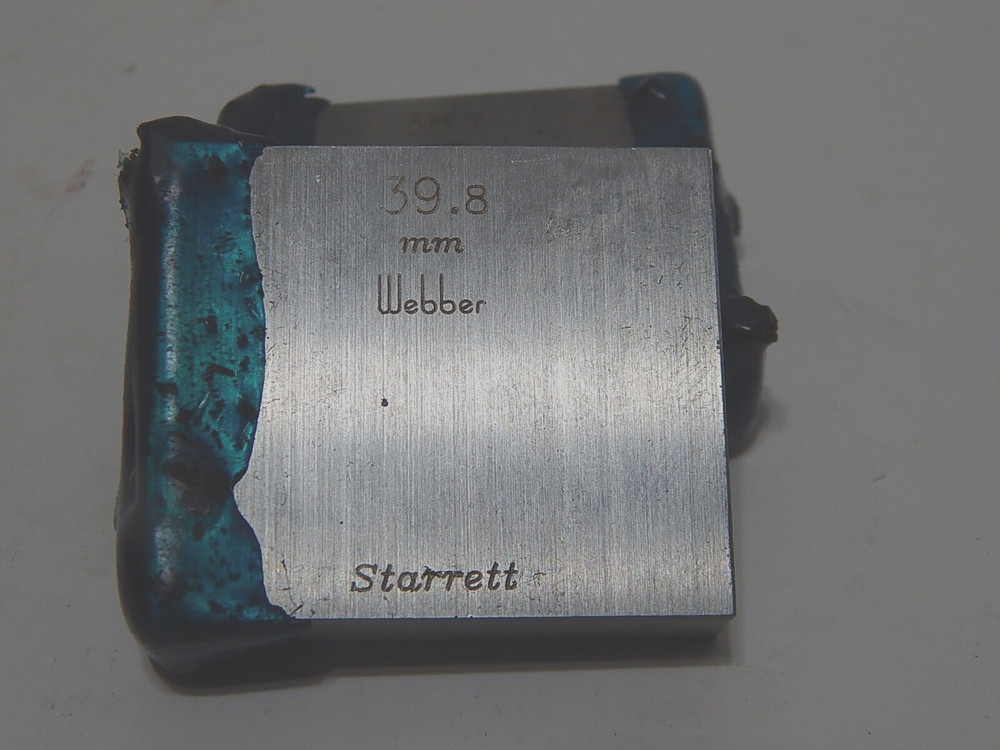 STARRETT WEBBER GAGE BLOCK 39.8MM