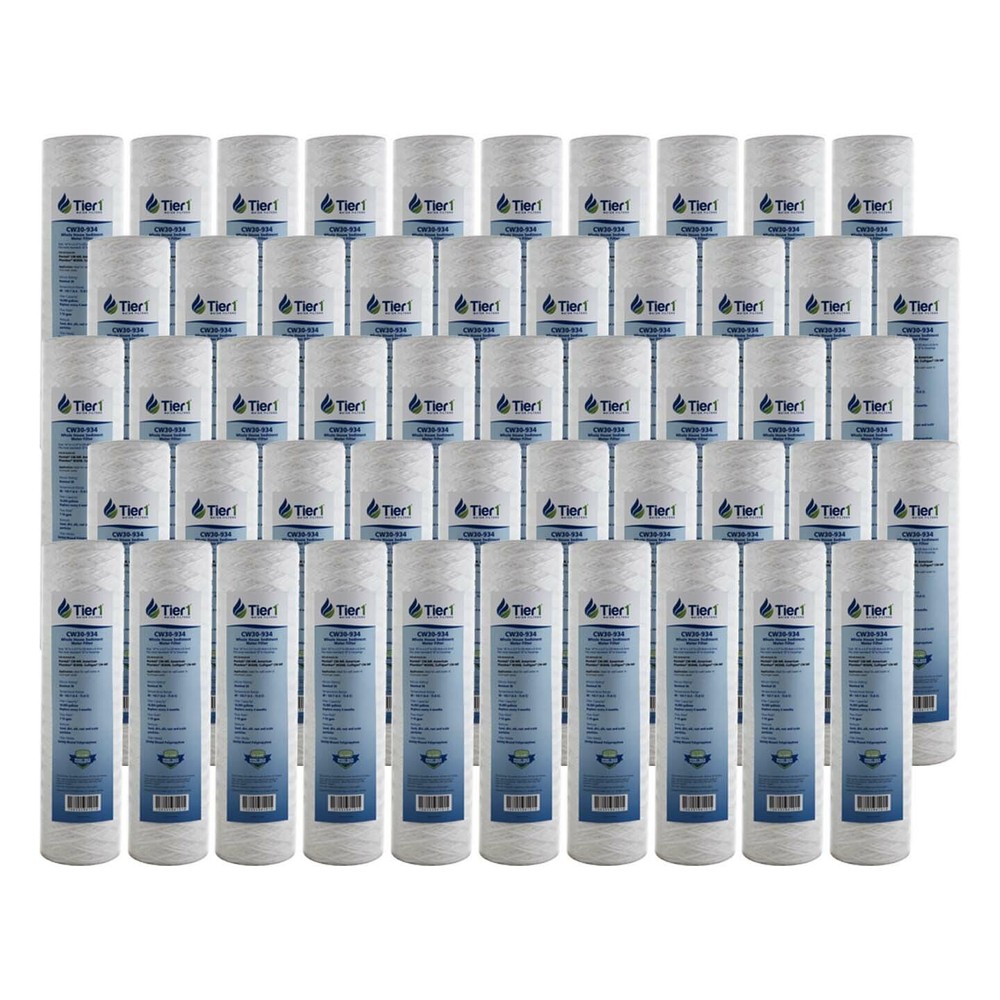 10 x 2.5 Inch 30 Micron Polypropylene Sediment Water Filter 50 Pack