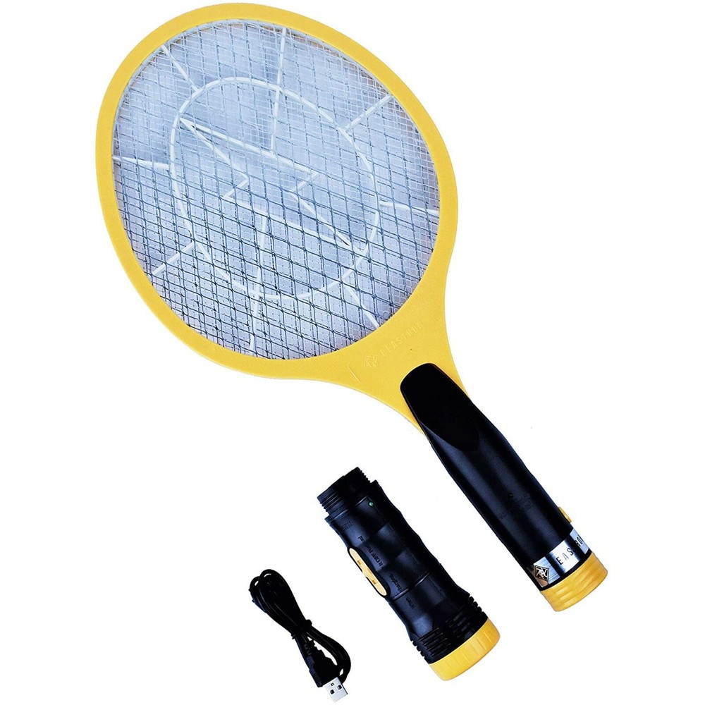 4 pk x Beastron Bug Zapper USB Rechargeable LED Light Mosquito Racket Killer