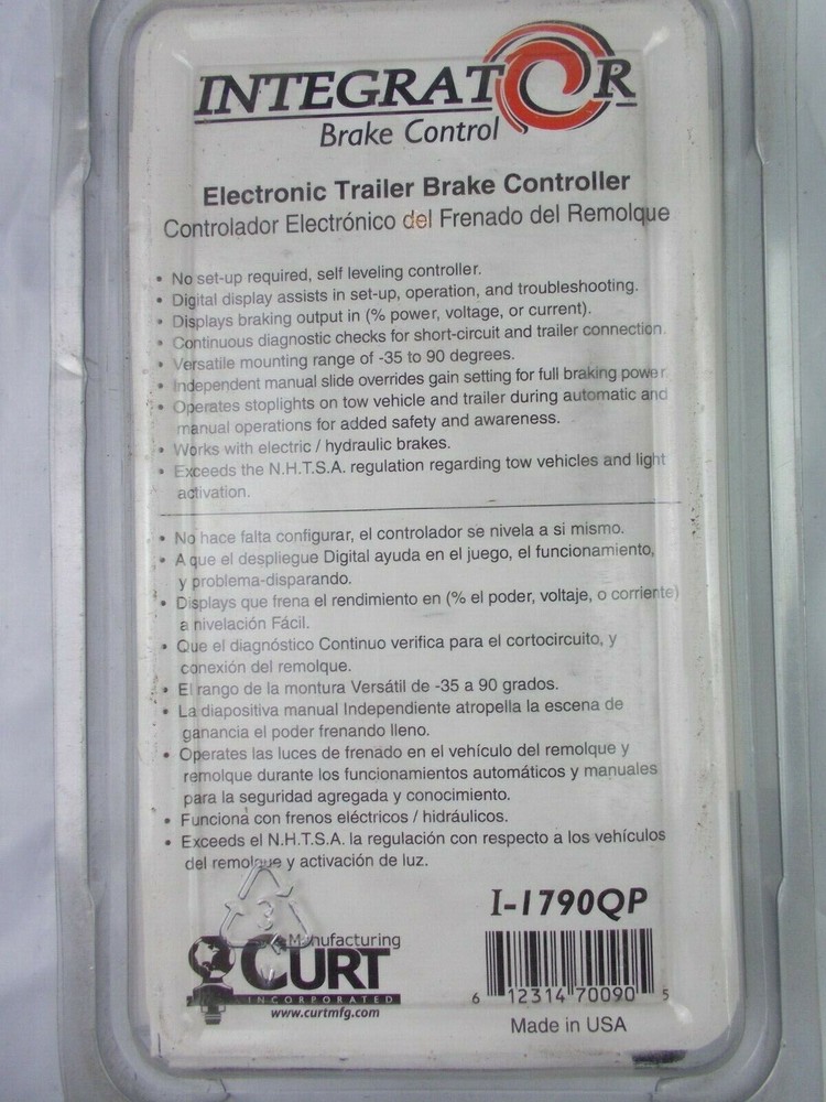 Trailer Brake Controller Electronic Curt Integrator For 2,4,6 or 8 Brakes
