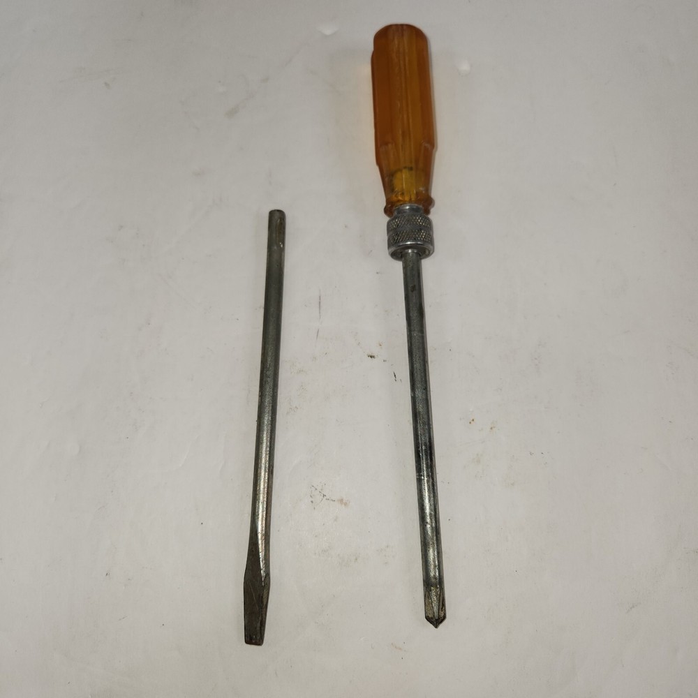 VTG Phillips Changeable  Screwdriver 40s Or 50s 3 piece set