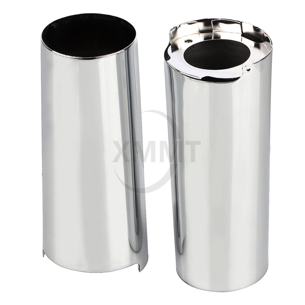 +2" Extend Chrome Fork Boot Slider Covers For Harley Electra Glide Ultra Limited