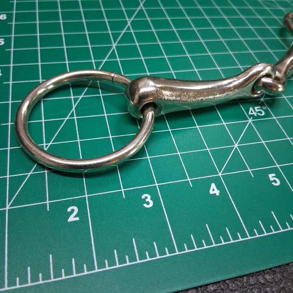 Round Link Loose O-Ring 5" Snaffle Bit