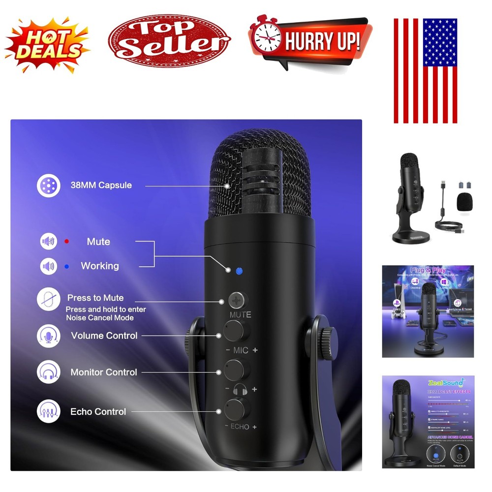 K66 Podcast Microphone: Studio-Quality Audio & Versatile Compatibility