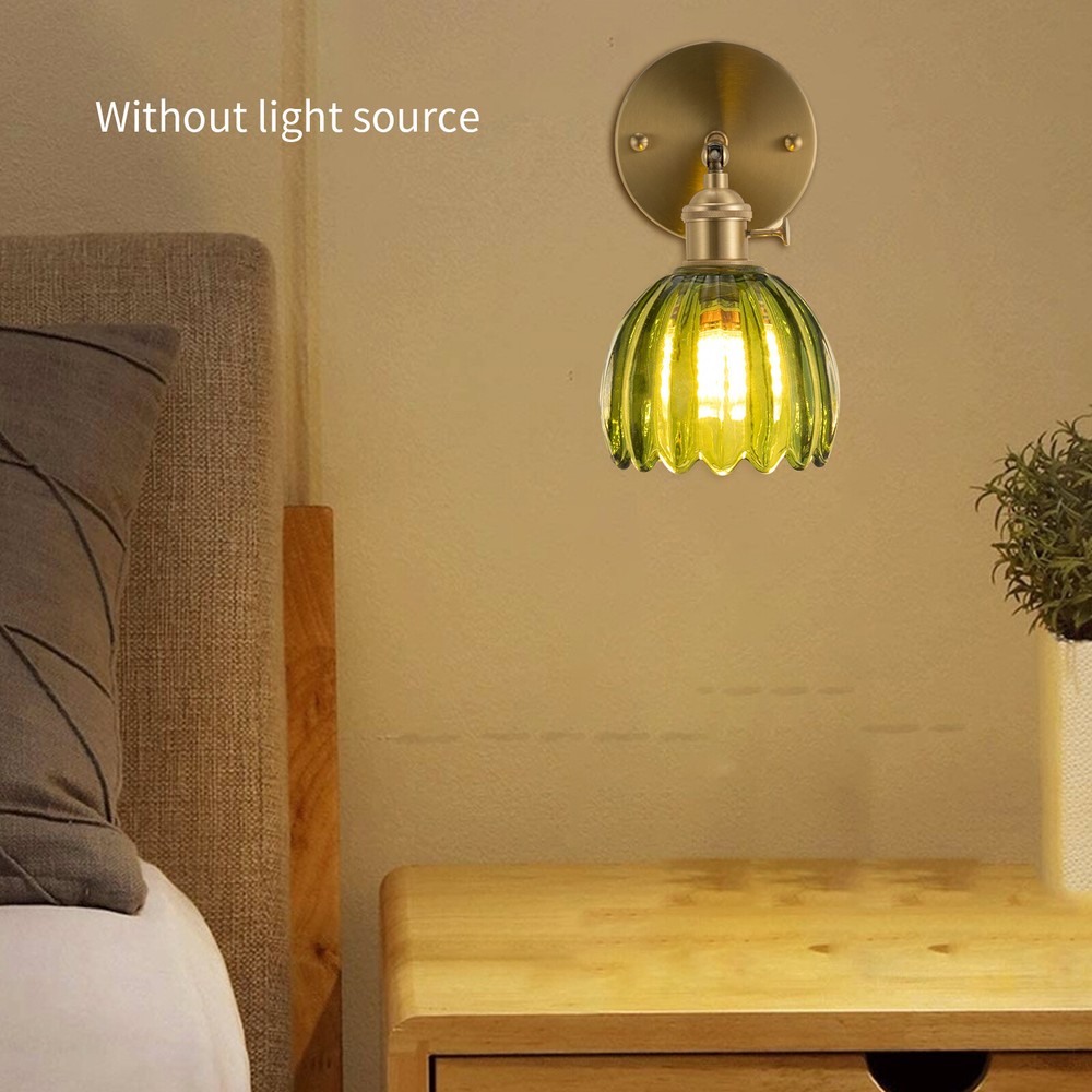 Tulip Flower Wall Lamp Creative Vintage Flower Wall Lamp LED, Halogen Lamp