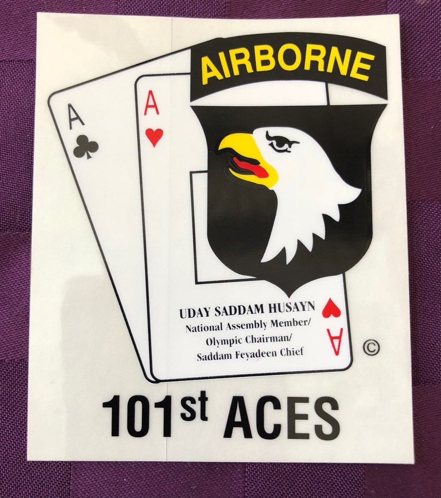 101st Airborne Aces Decal